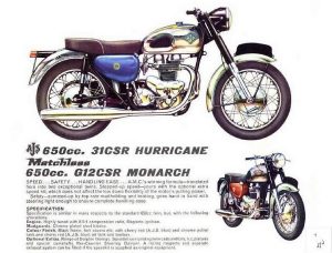 AJS 31CSR 650 Hurricane (1957-66)