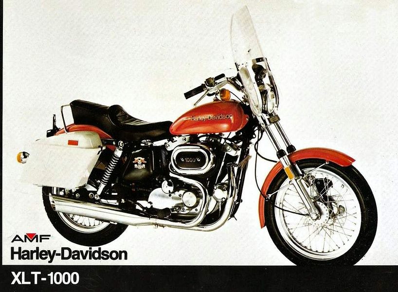 Harley Davidson XLT 1000 Touring Sportster "Baby Dresser". (1977 )