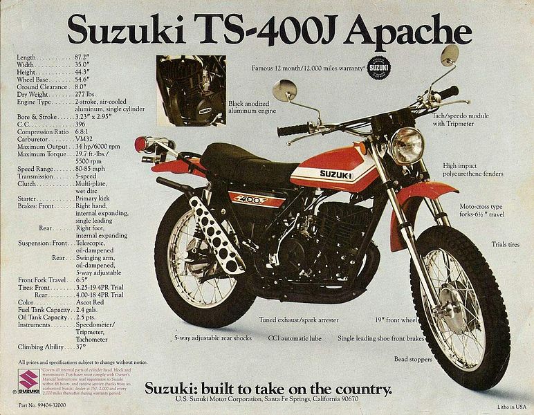 Suzuki TS400J (1972-73)